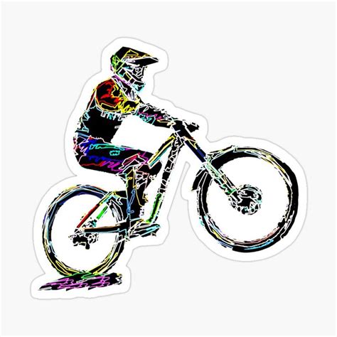 Sticker Vtt Descente Par Ricobarinas Vtt Descente Vtt