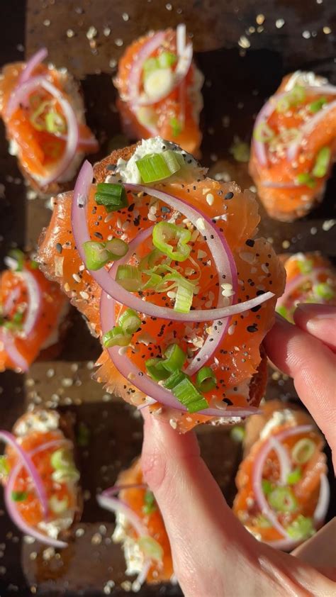 Smoked Salmon Canapes With Cream Cheese Hint Of Healthy Artofit