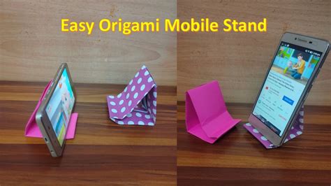 How To Make Phone Stand Easy Origami Phone Stand Paper Mobile Holder Mobile Stand With