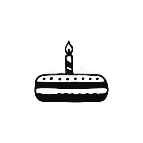 Icono De La Torta Silueta Aislada Del Vector Del Objeto Ilustraci N Del