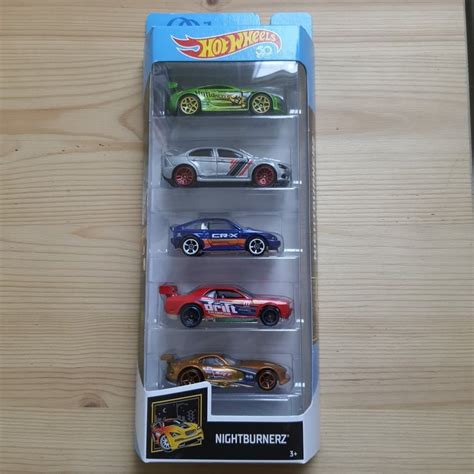 Jual Hot Wheels Gift Pack GP5 Nightburnerz Nissan Mitsubishi Lancer