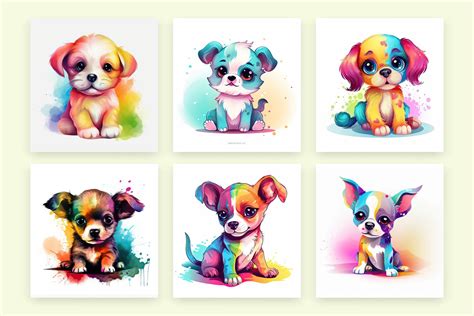 Colorful Puppy Coloring Page Bundle Graphic by iftikharalam · Creative ...