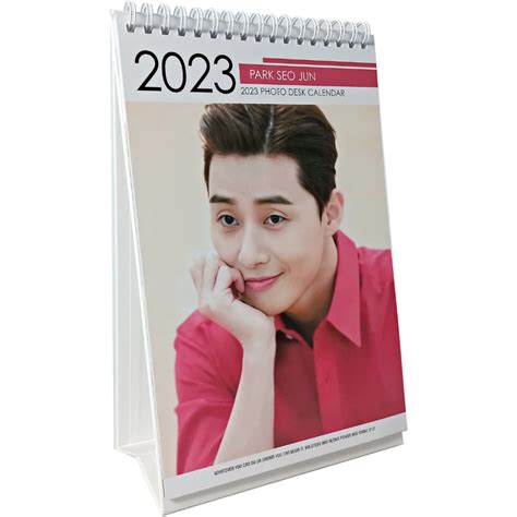 K POP Park Seo Joon 2023 2024 Photo Desk Calendar White Ver Sticker