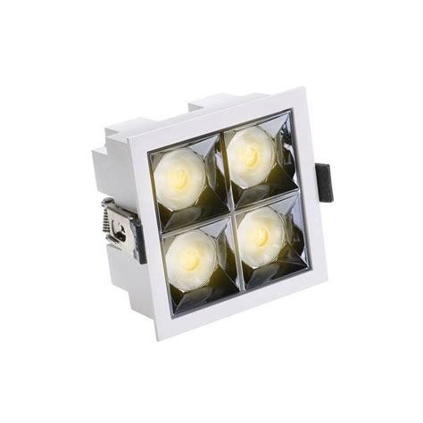 Downlight Led Empotrado Viena Cuadrado Focos W Ugr K