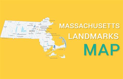 Massachusetts State Map - Places and Landmarks - GIS Geography