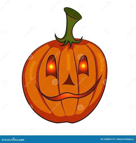 Calabaza Estilizada V Spera De Todos Los Santos Feliz Linterna Jack De