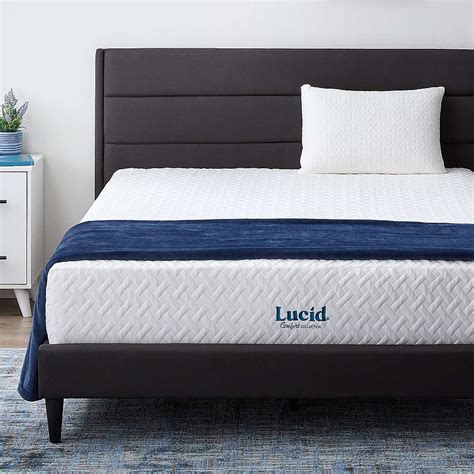 Best Buy Lucid Comfort Collection 12 Inch Medium Plush Gel Memory Foam