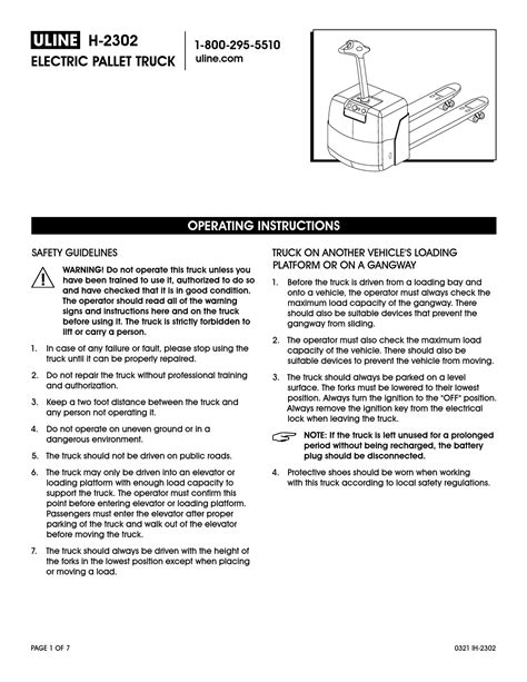 Hand Pallet Truck Safety Checklist