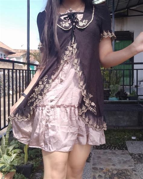 Vintage Axesfemme Choco Dress Fesyen Wanita Pakaian Wanita Gaun