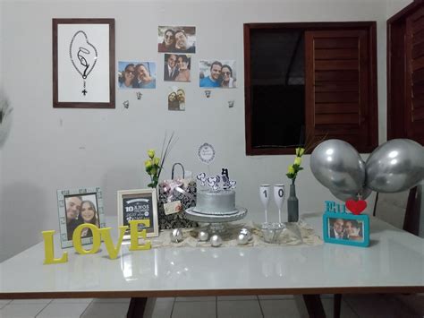 10 Anos Bodas De Zinco Ou Estanho Decoração Simples oliver