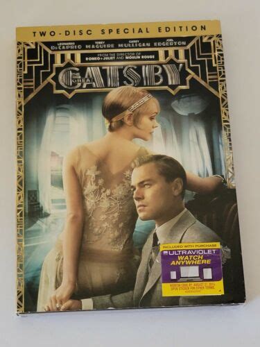 The Great Gatsby DVD 2013 2 Disc Set Special Edition Includes