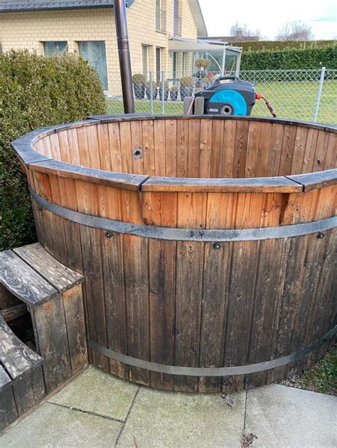 Badefass Hot Pot L Rche Mit Massiver Abdeckung Abdeckplane Gebraucht In Kesswil F R Chf