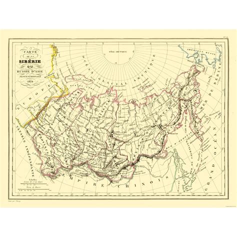 Map of siberia russia