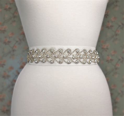 Rhinestone Hearts Bridal Belt Engaging Bridal Belts And Sashes