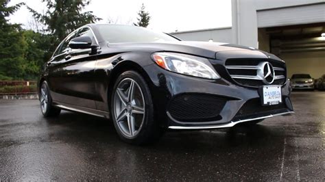 2015 Mercedes Benz C300 4matic Black Cranberry Red Amg Sport Appearance Youtube