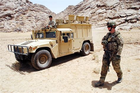 Us Air Force Staff Sgt Jason Halgren Guides An Afghan Border Police