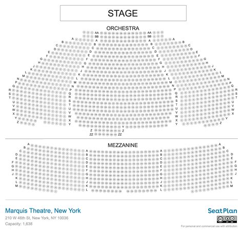 Marquis Theatre Seating Chart and Venue Information Guide 30