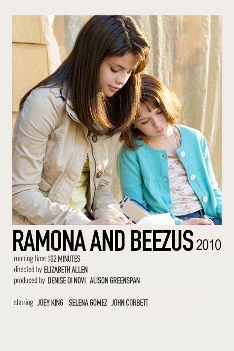 Ramona And Beezus By Jessi Movie Posters Minimalist Film Posters