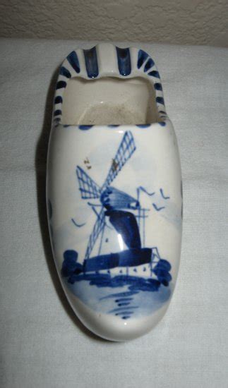 Ceramic Hand Painted Delft Blue Dutch Clog