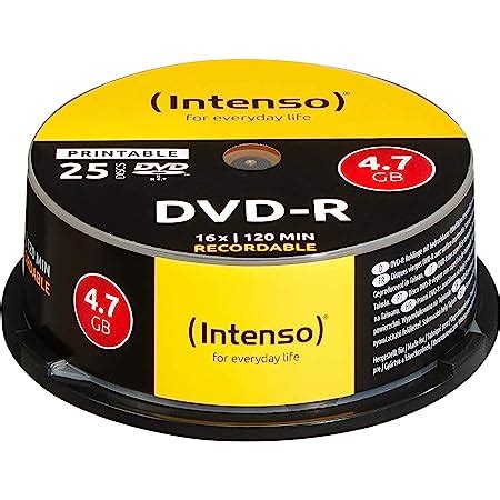 Intenso Dvd R X Printable Pack Cakebox Amazon Co Uk