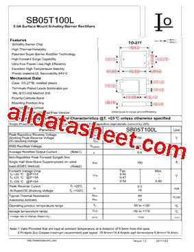 SB05T100L Datasheet PDF Bytesonic Electronics Co Ltd