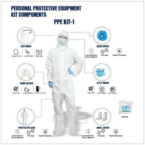 woven material disposable personal protection equipment ppe kit