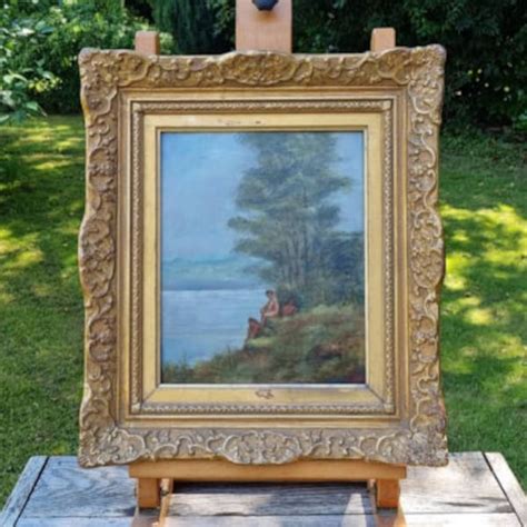 Nude Bathers Painting Etsy