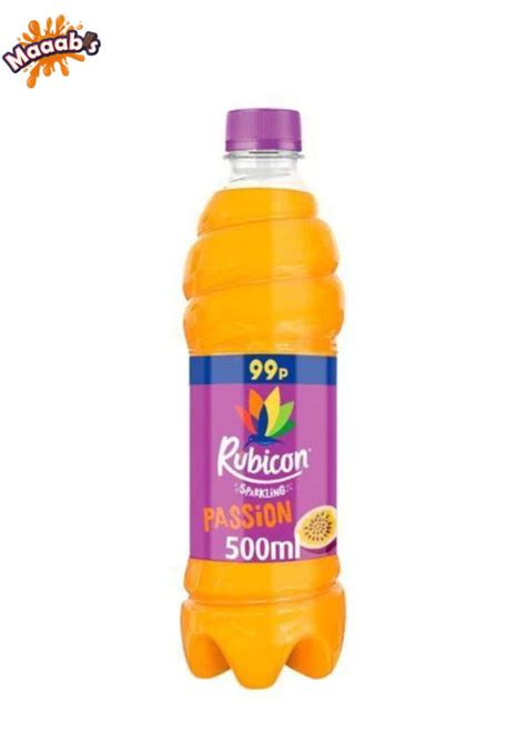 Rubicon Sparkling Passion Fruit Juice Drink 500ml Maaabs