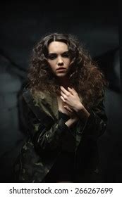 Beautiful Naked Gothic Girl Black Cloak 스톡 사진 Shutterstock