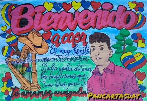 Bienvenido A Casa Yaniel En Pancarta De Bienvenida Carteles