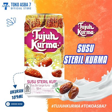 Tujuh Kurma Susu Steril Kurma 189ml Asba Jaya Berkah