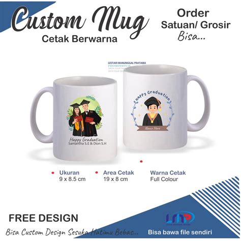 Jual Mug Wisuda Custom Nocode 24 Hadiah Wisuda Kado Wisuda