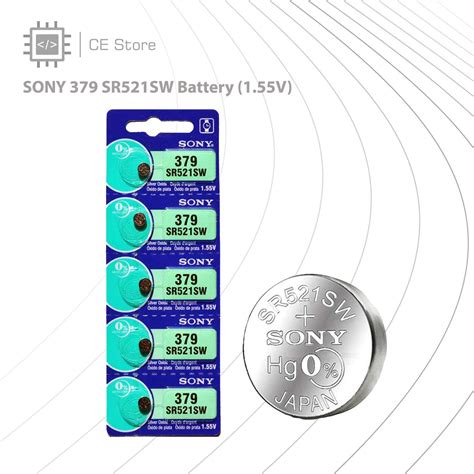 SONY 379 SR521SW Battery 1 55V CE Store