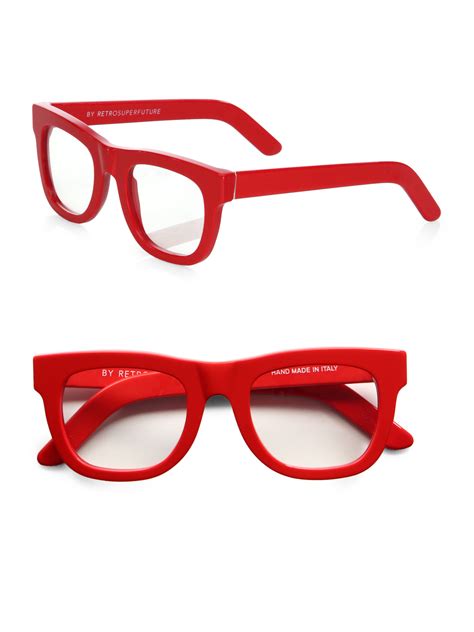 Retrosuperfuture Red Optical Frames in Red for Men | Lyst