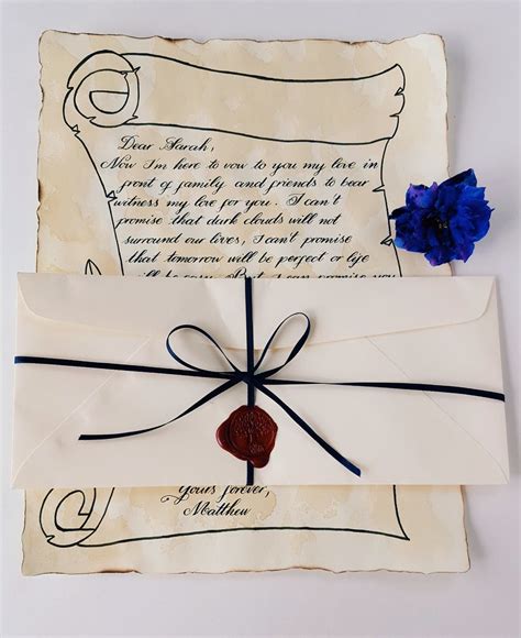 Old Paper Wax Sealed Envelope/letter Personalized Letter on - Etsy