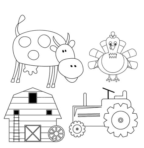 Coloriage Animaux De Ferme Simples T L Charger Et Imprimer Gratuit