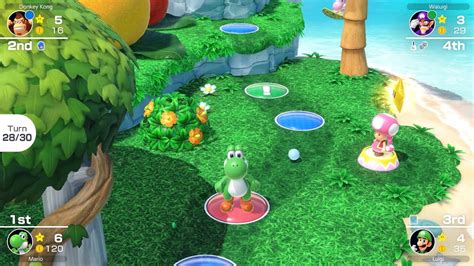 Mario Party Superstars 492 Yoshi S Tropical Island Yoshi Vs Luigi Vs