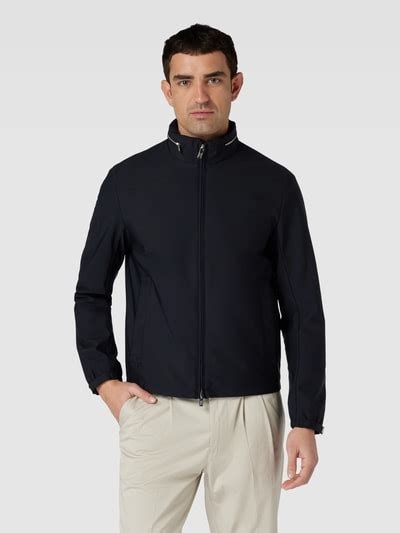 Emporio Armani Jacke Mit Stehkragen Marine Online Kaufen