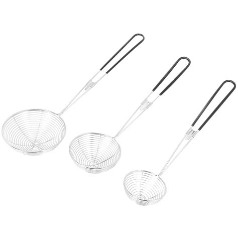 Piece Round Hot Pot Strainer Stainless Steel Asian Spider Skimming Spoon Set Mesh Spoon