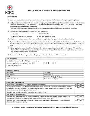 Fillable Online Icrc Icrc Application Form Docx Fax Email Print PdfFiller