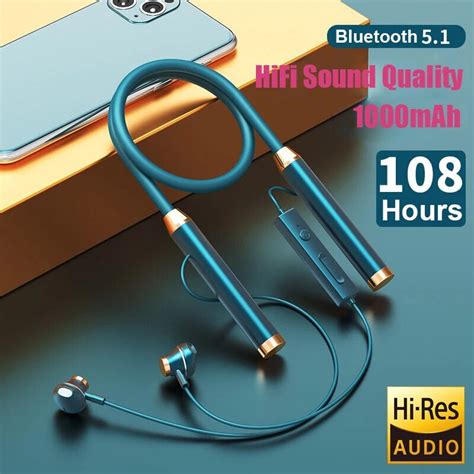 Hour Bluetooth Earphones Wireless Headphone Stereo Hifi Bass