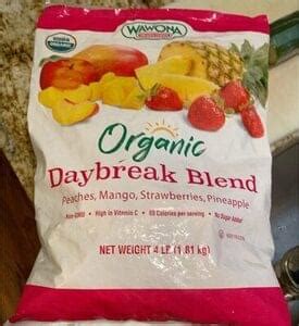 Wawona Frozen Foods Strawberries Daybreak Blend 140 G Nutrition