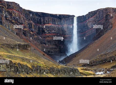 Hengifoss waterfall hi-res stock photography and images - Alamy