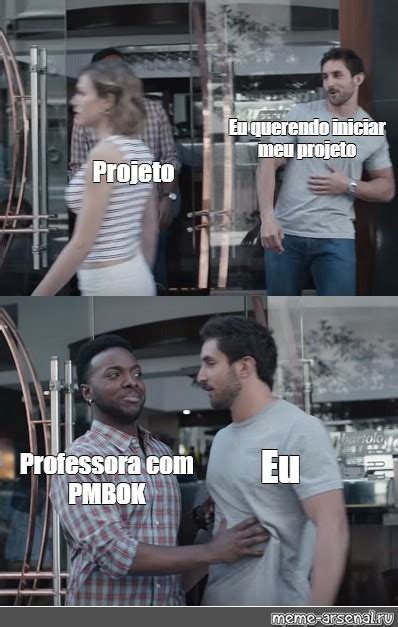 Комикс мем Eu querendo iniciar meu projeto Projeto Eu Professora