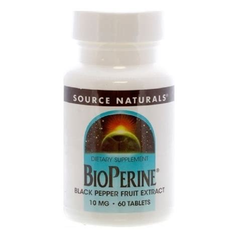 Биоперин (Экстракт Черного Перца) 10мг, Source Naturals, 60 таблеток ...