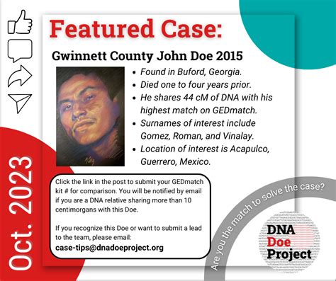 DNA Doe Project November 2023 Newsletter