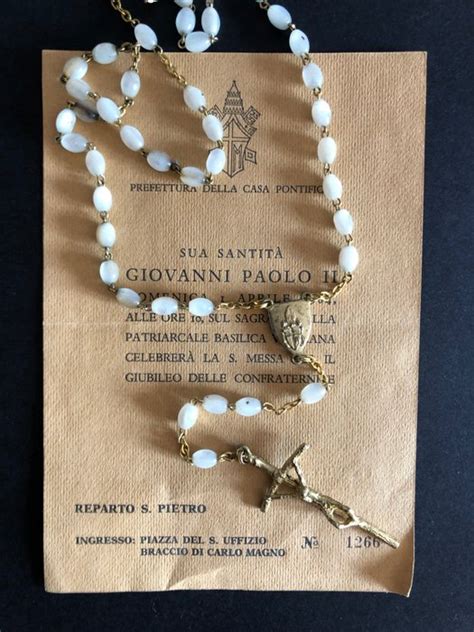 Chapelet Exclusif Du Pape Jean Paul II Wojtyla Document Catawiki