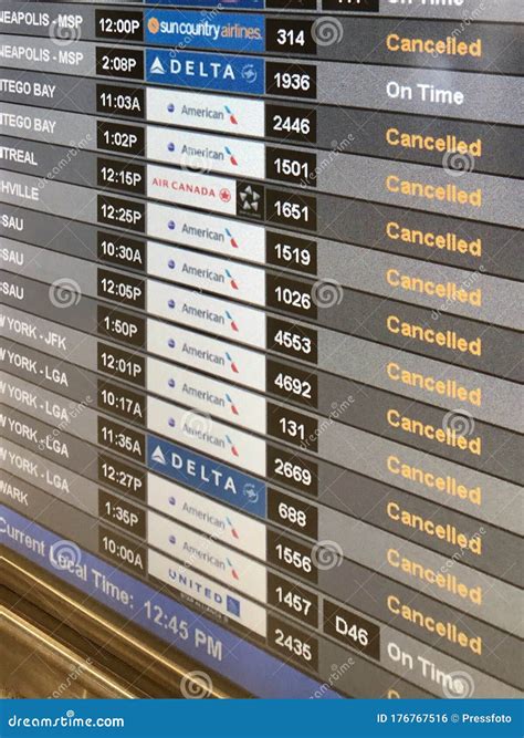 Flights Cancelled. Global Travel Restriction. Editorial Photo - Image