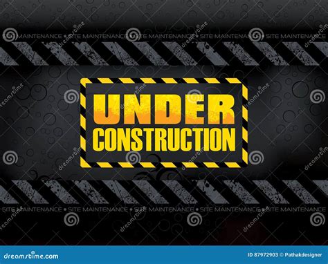 Abstract Under Construction Background Stock Vector Illustration Of