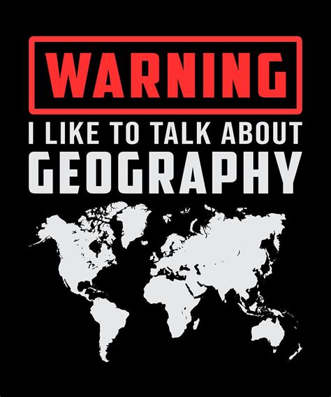 Geography Teacher Funny Map Continents World Gift Digital Art by ...